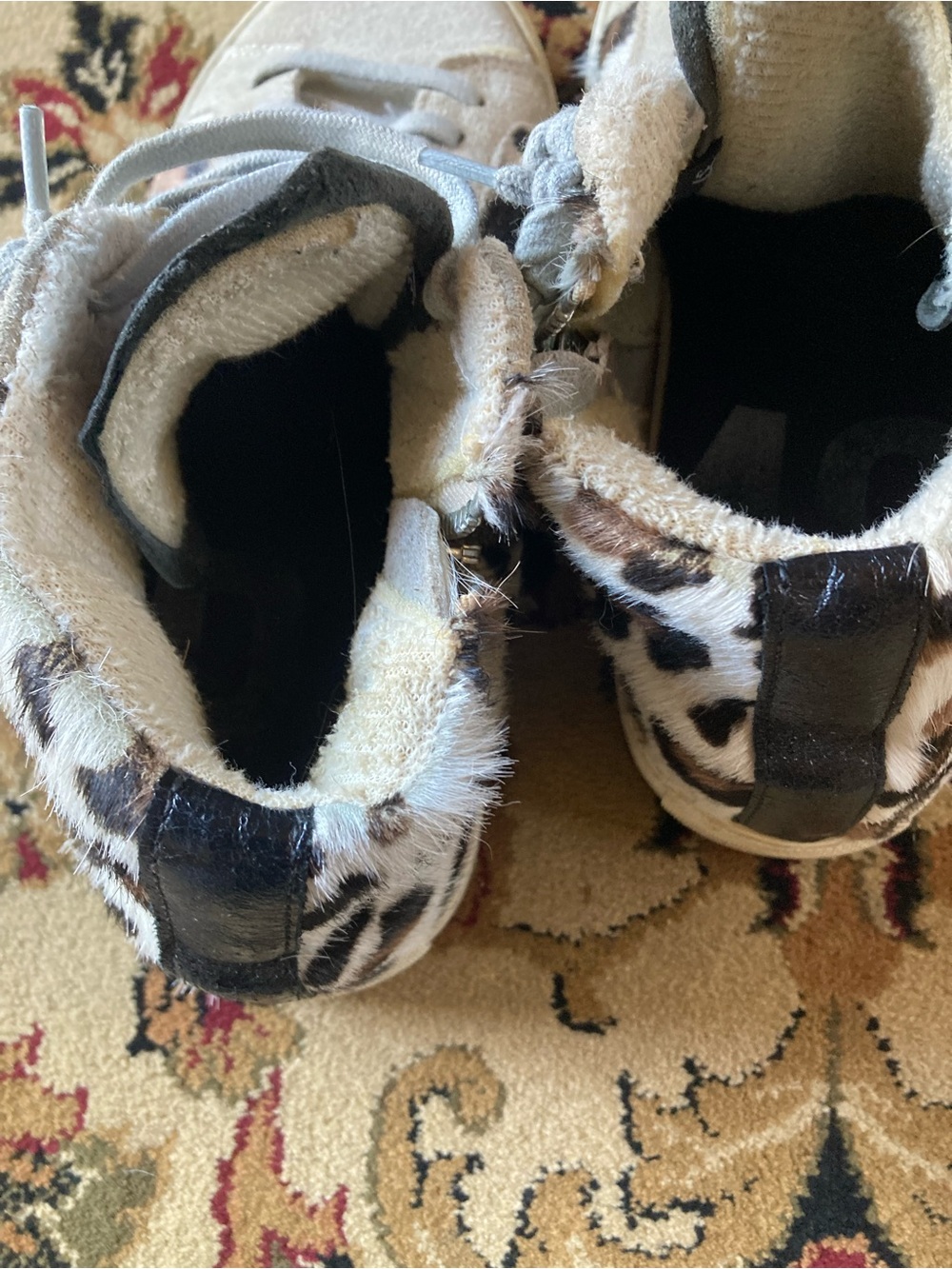 P448 Leopard Print High Tops - Picture 4 of 7
